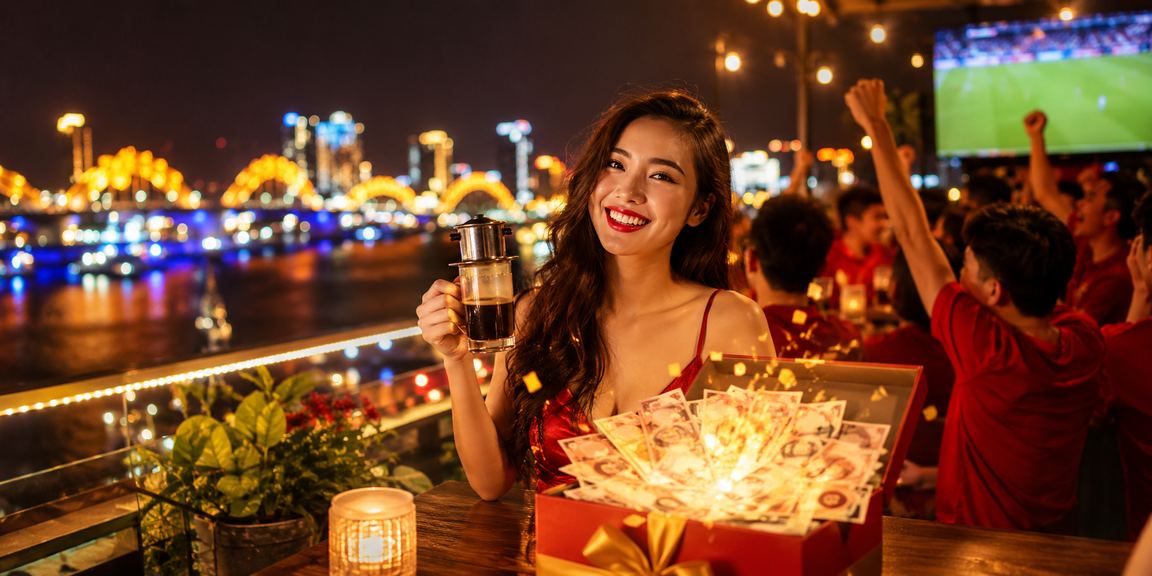 Người chơi cá cược tại Đà Nẵng thưởng thức cà phê và theo dõi trận đấu trực tuyến