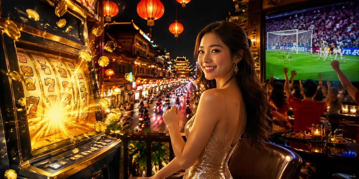 Người chơi tại Huế trải nghiệm slot game trong không khí chợ đêm sôi động